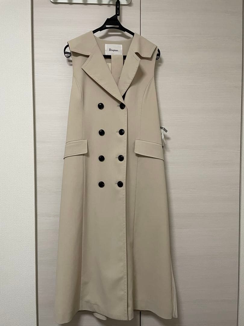ダイアグラム　バックプリーツトレンチワンピース