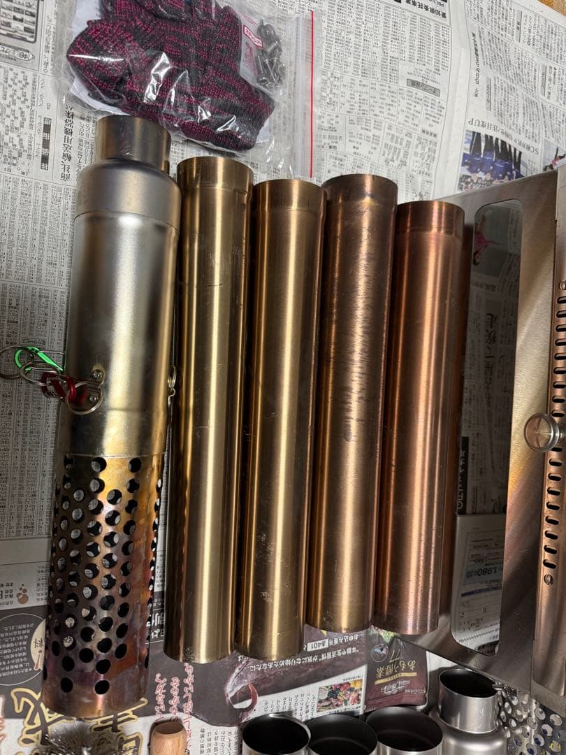 solotour 薪ストーブ　煙突ガード、ブラシ、ストーブファン、バッグ　セット