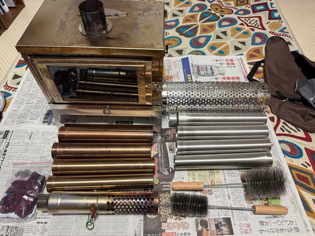 solotour 薪ストーブ　煙突ガード、ブラシ、ストーブファン、バッグ　セット