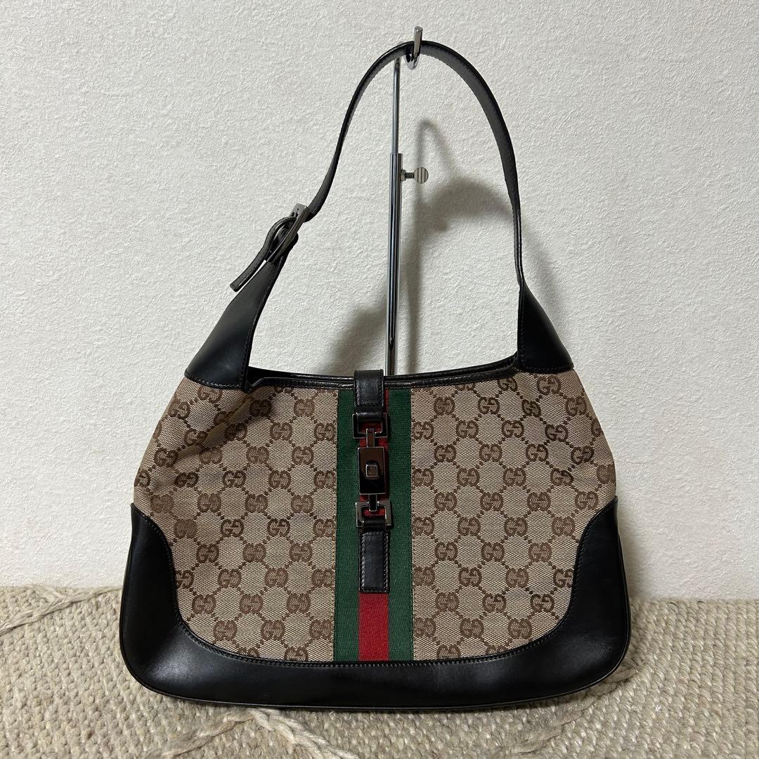 GUCCI グッチ ジャッキー GGキャンバス ワンショルダーバッグ