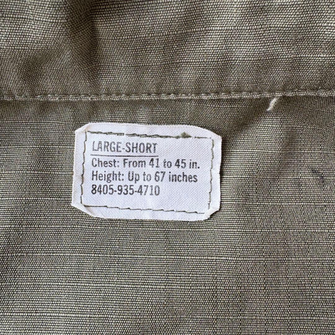 US ARMY FATIGUE JACKET リップストップ L-SHORT