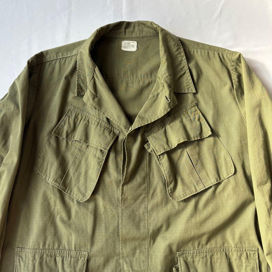 US ARMY FATIGUE JACKET リップストップ L-SHORT