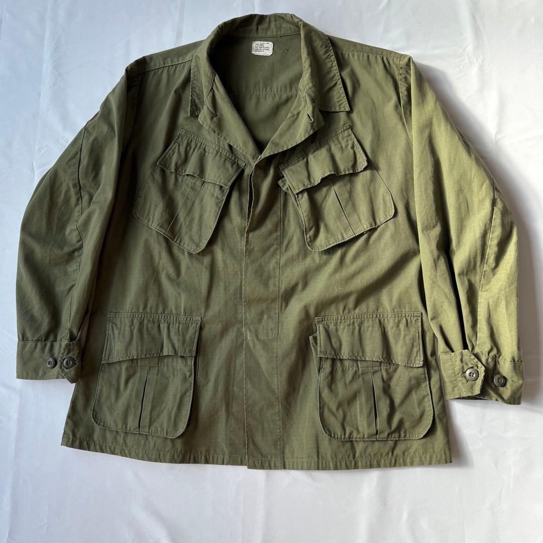 US ARMY FATIGUE JACKET リップストップ L-SHORT