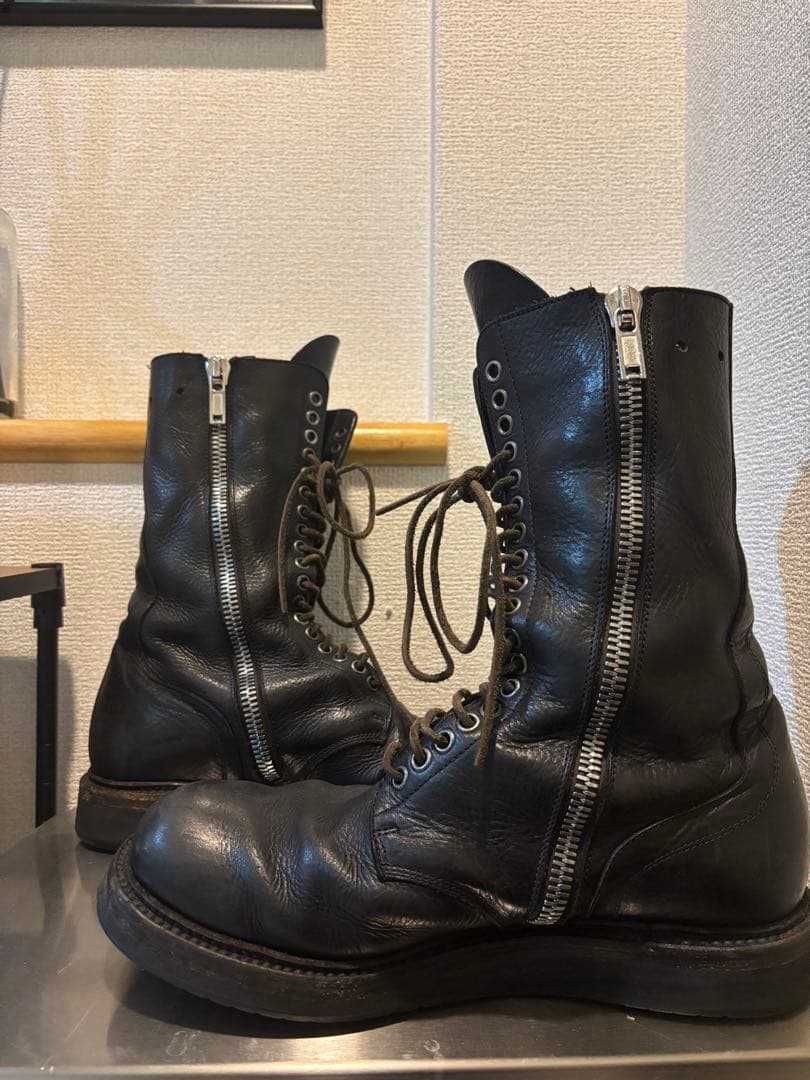 靴 Rick Owens army boots / combat boots