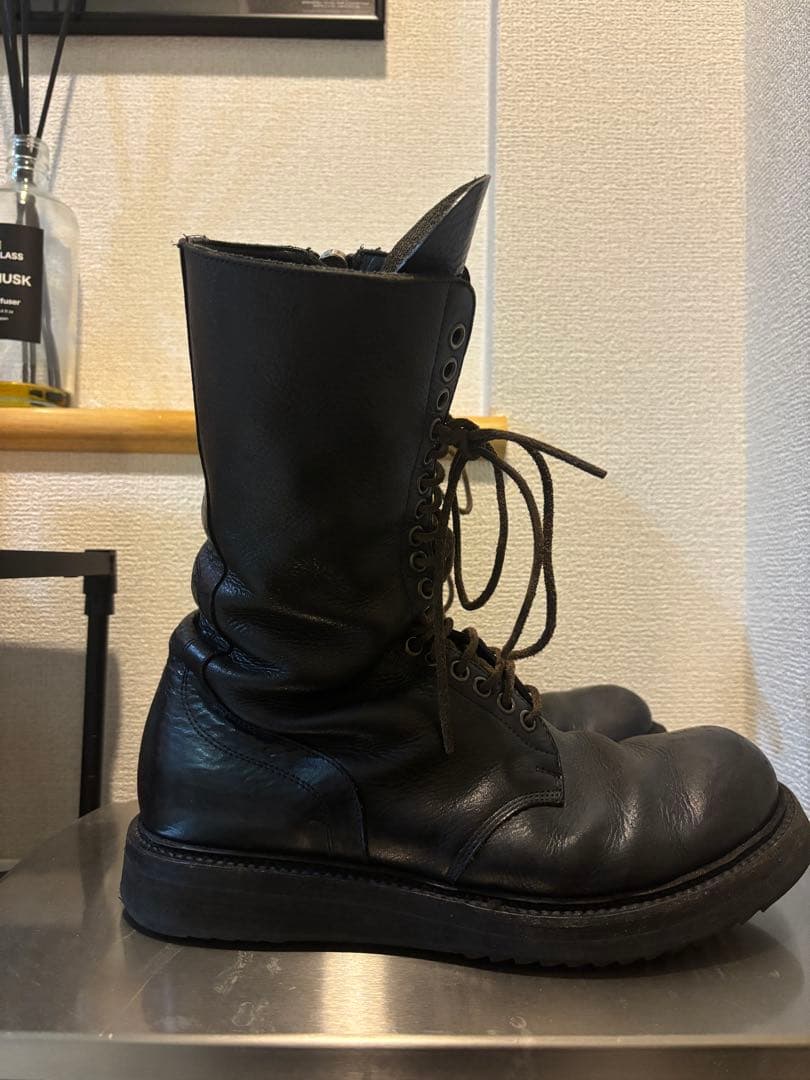 靴 Rick Owens army boots / combat boots