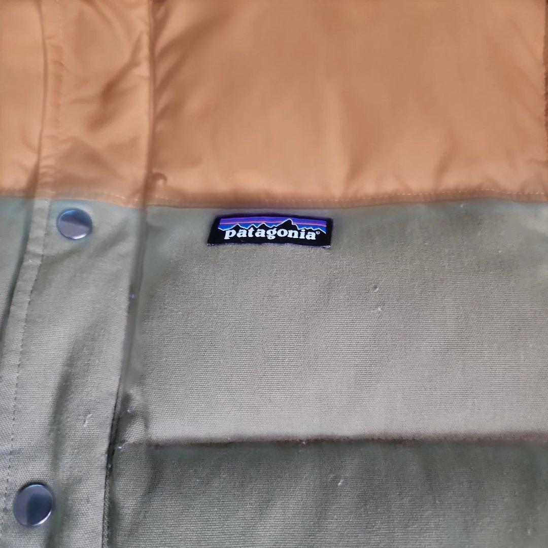 パタゴニア、ダウンベスト、L 、モスグリーンとカーキー