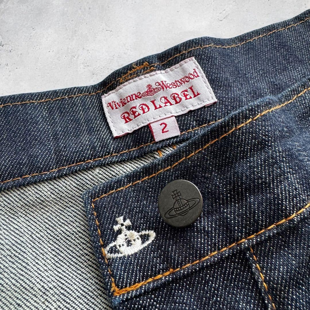 ①ヴィヴィアンウエストウッド レッドレーベル オーブ刺繍柄ショートパンツ