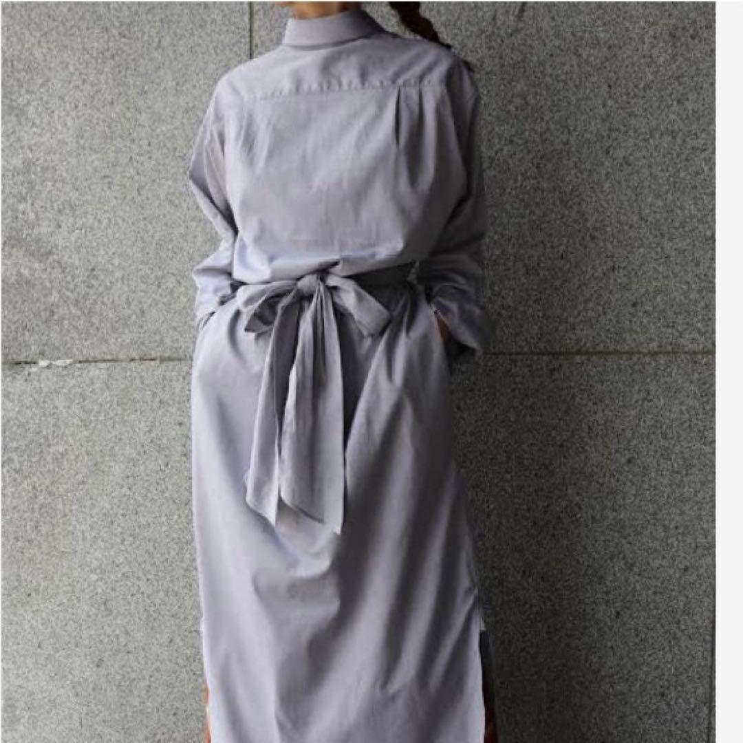 FUMIKA_UCHIDA Oxford chrome ロングシャツ 36