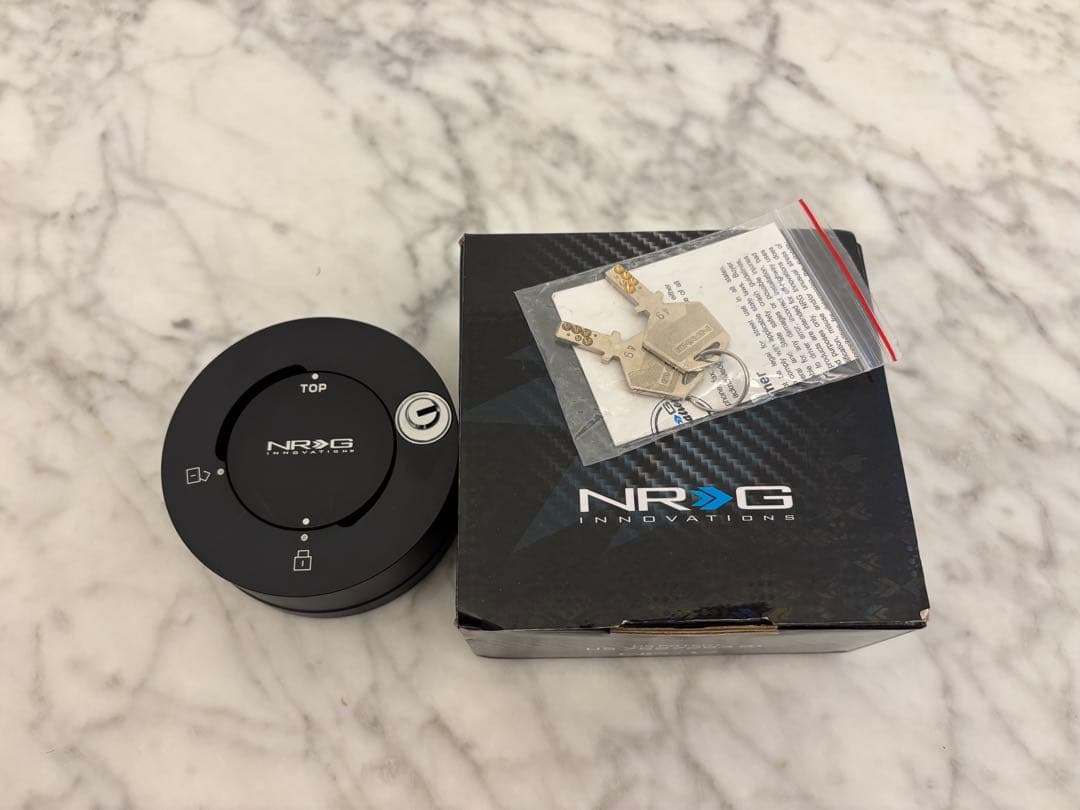 NRG クイックリリース用 クイックロック 盗難防止 鍵2個　ブラック