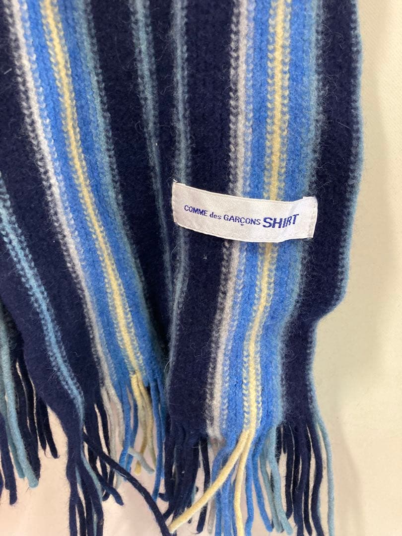 コムデギャルソンシャツ　ストライプマフラー