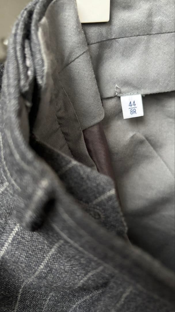 【美品】ビームスエフ Savile Clifford グレー ストライプスーツ