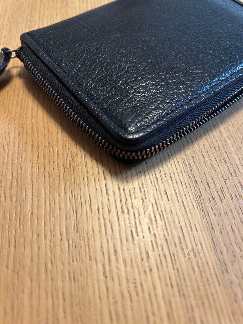 土屋鞄　黒レザー 二つ折り財布