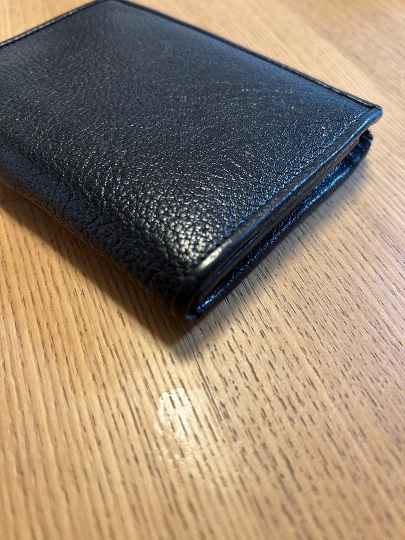 土屋鞄　黒レザー 二つ折り財布