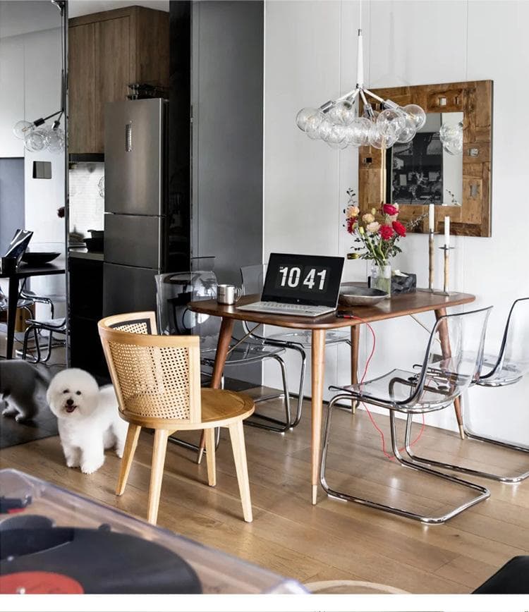 2025新作 クリアチェア こはく色 2脚 ダイニングチェア トーネットチェア風