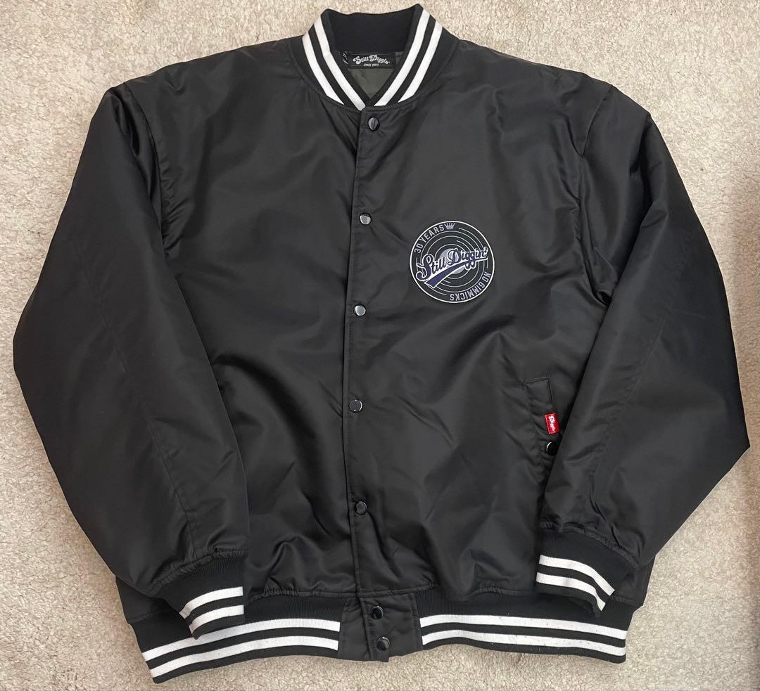 ジャケット・アウター still diggin stadium jacket black