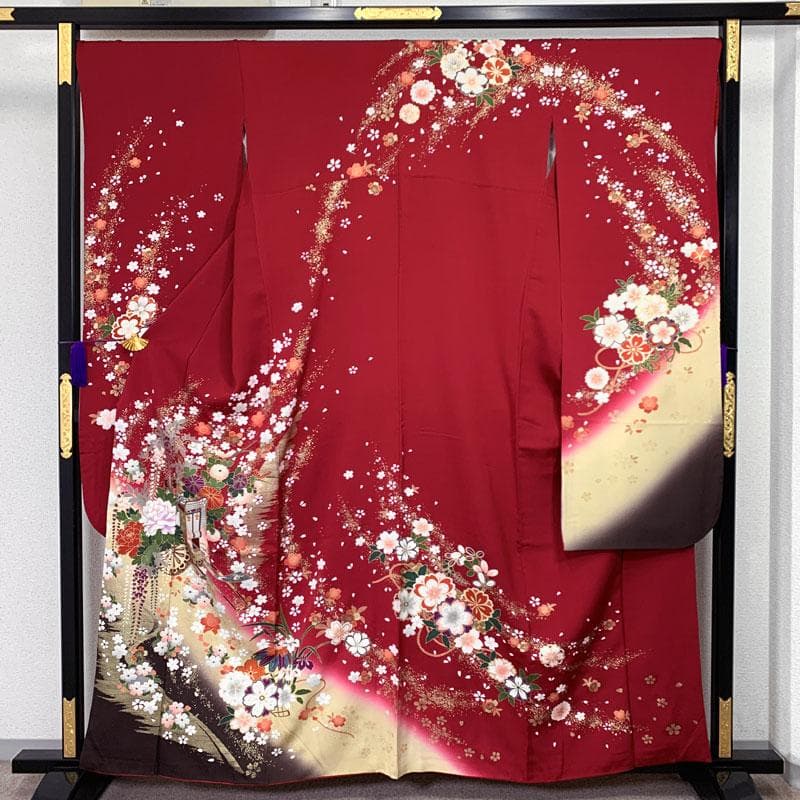 512z1, 509u1, 406v35〇古典柄 振袖〇美品 成人式 結婚式