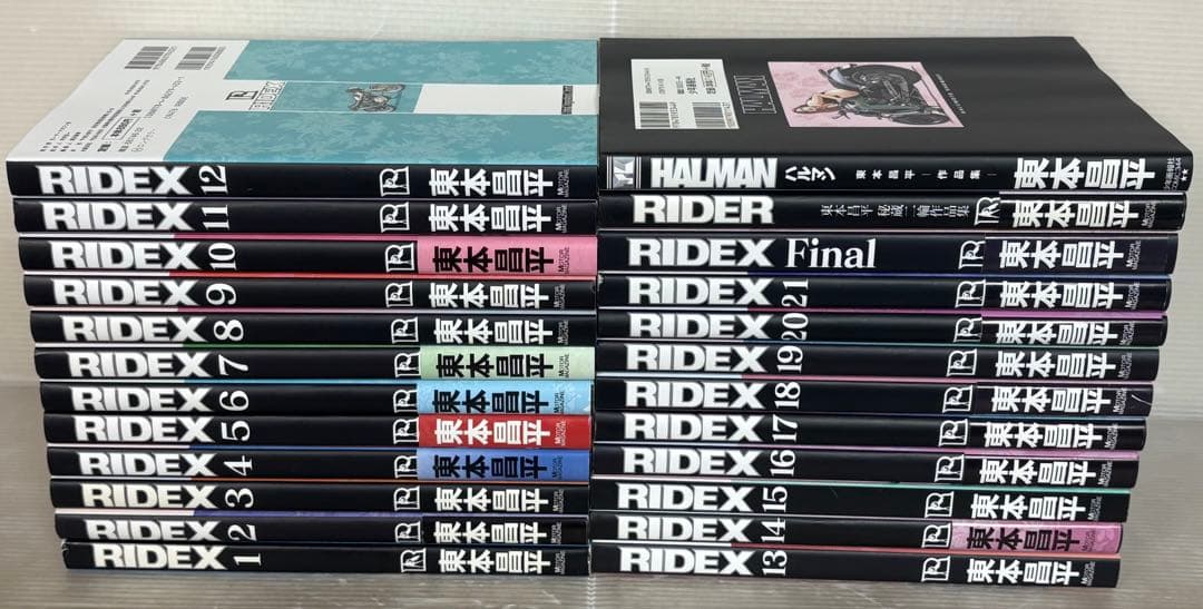 【I771m】《状態良好》 RIDEX21巻全巻セット+ 他4冊計25冊ハガキ付