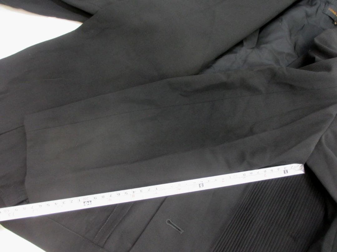 値下げ！コムデギャルソン　ブラック プリーツ ジャケット　　M　ウールナイロン