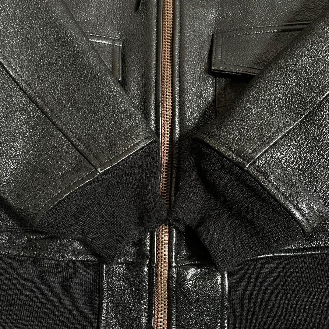 スクオーバル フライトジャケット レザージャケット G-1 ゴートレザー 山羊革