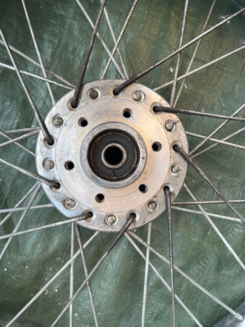 GS400 純正スポークホイール（前後セット）