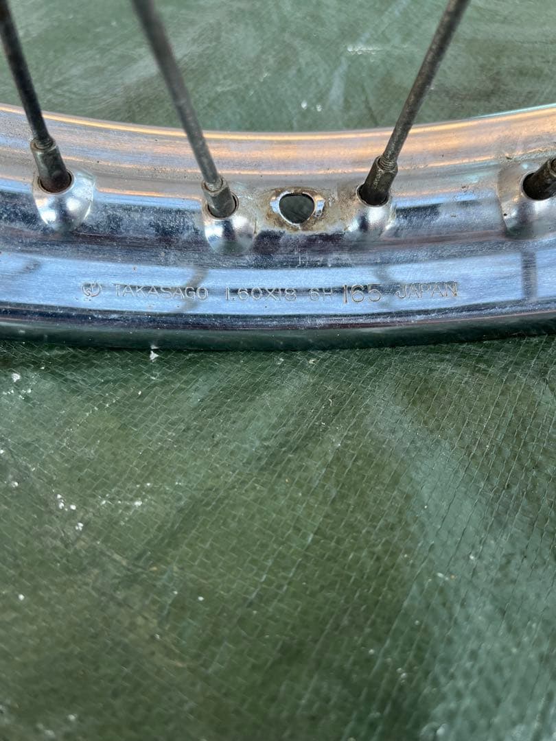 GS400 純正スポークホイール（前後セット）