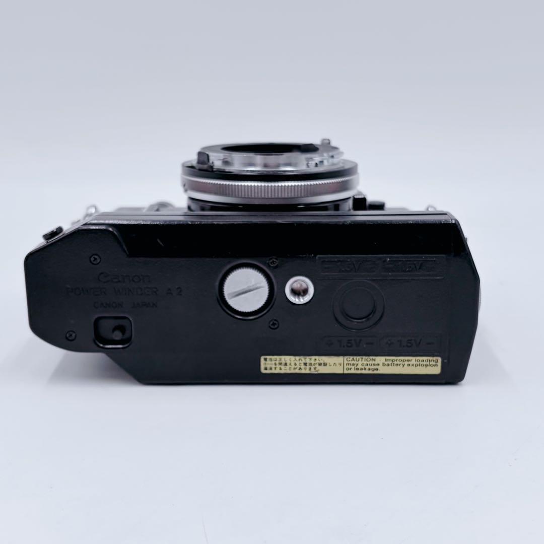Canon AE-1 ブラックボディ POWER WINDER A2 レンズ付き