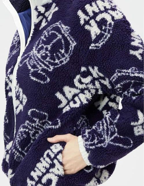 再再再値下新品ジャックバニー　ボアジャケット0ドラえもん紺グレー定価24200円