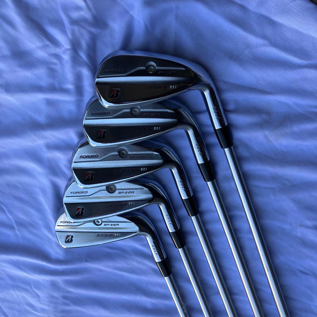 ブリジストン233hf アイアン5本セット6.7.8.9.P