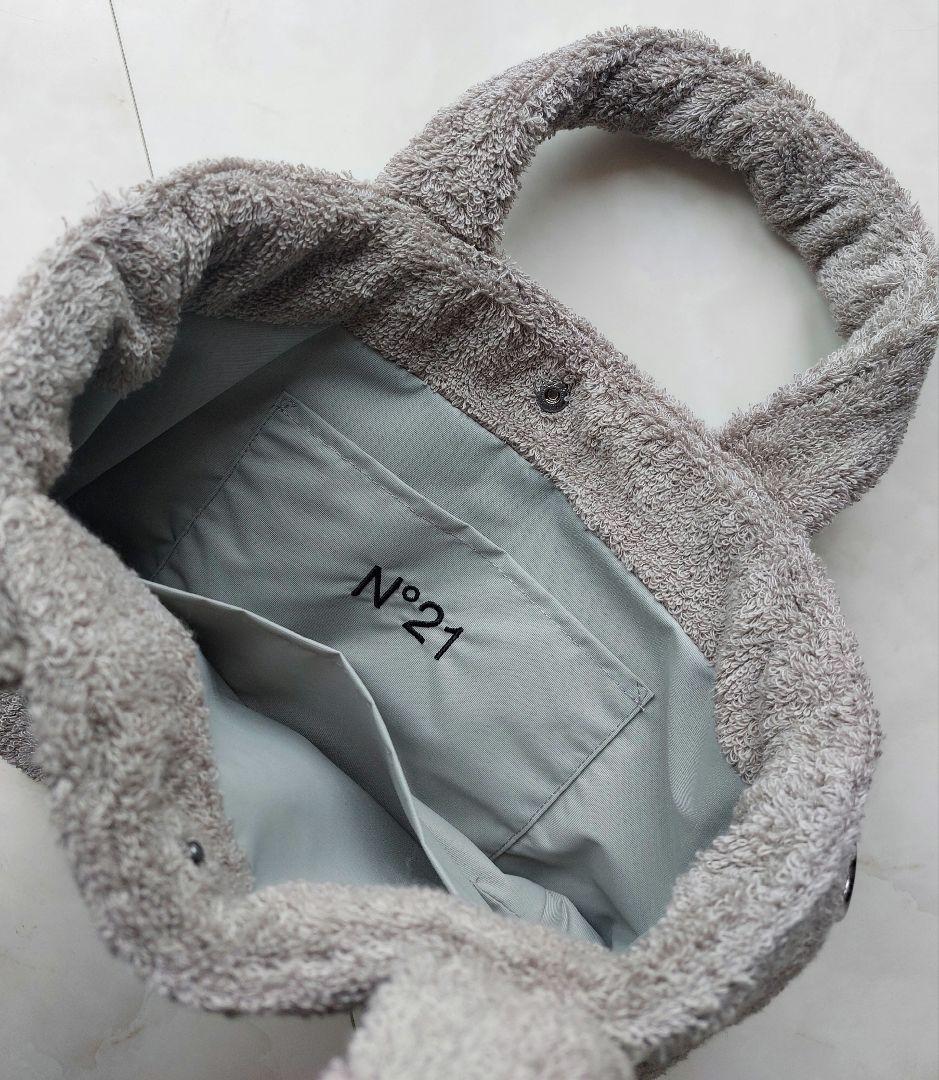 N°21　ヌメロ ヴェントゥーノ　育てるタオル　コラボ　トートバッグ　ベージュ