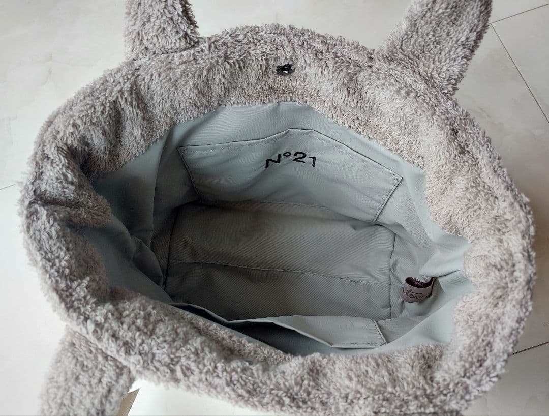 N°21　ヌメロ ヴェントゥーノ　育てるタオル　コラボ　トートバッグ　ベージュ