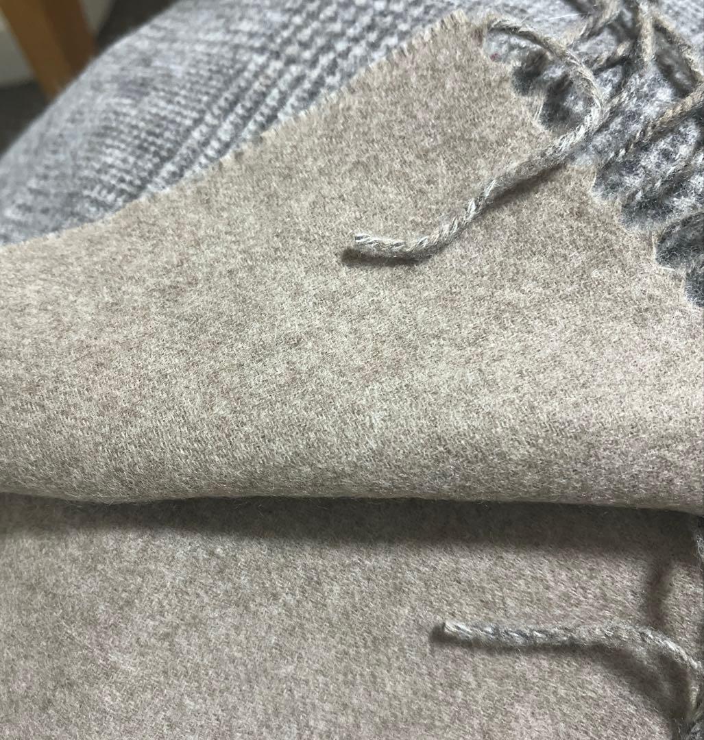 THROW/スロー DOUBLE FACE GLENチェックストール