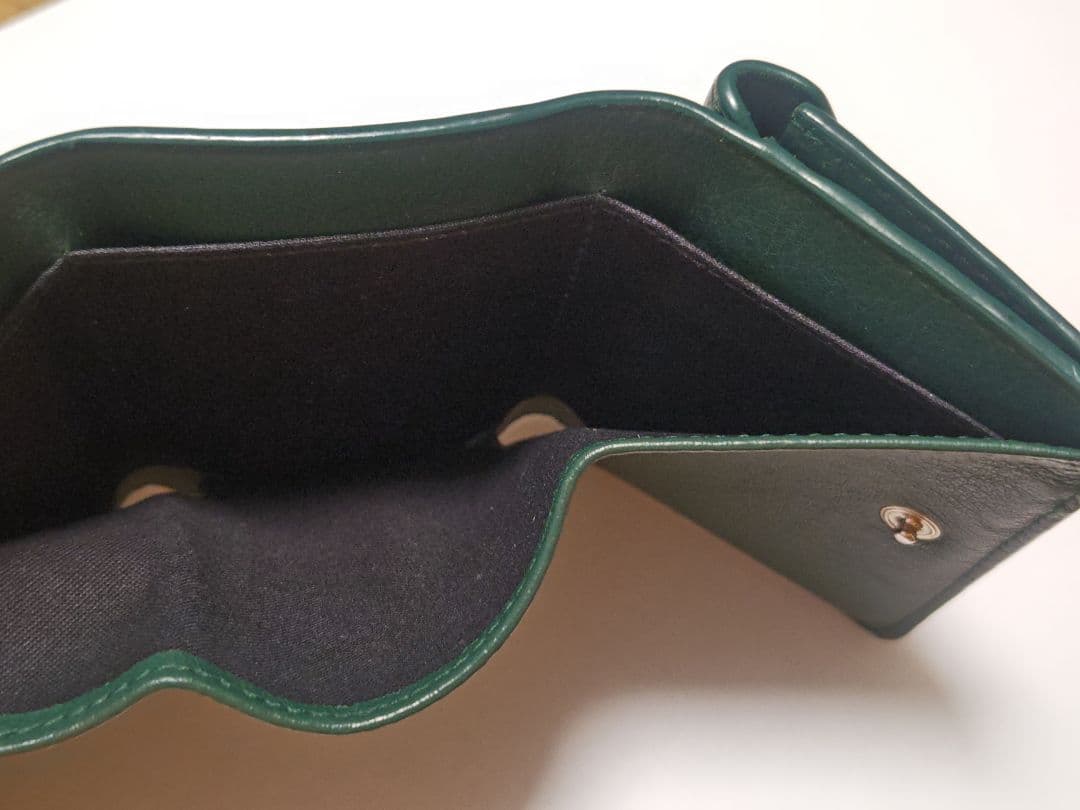 ★BALENCIAGA★ペーパーミニウォレット★グリーン★三つ折り財布★