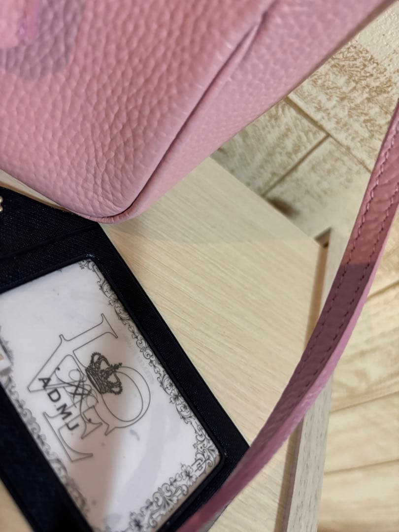 新品タグ付　A.D.M.J ピンク　ショルダーバッグ