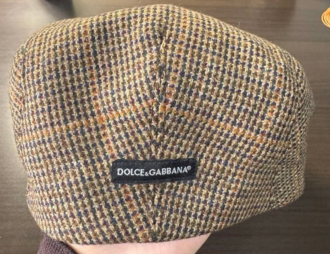 DOLCE&GABBANA チェック柄キャスケット サイズ58