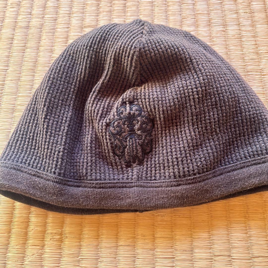 クロムハーツ ニット帽 刺繍ロゴ付き