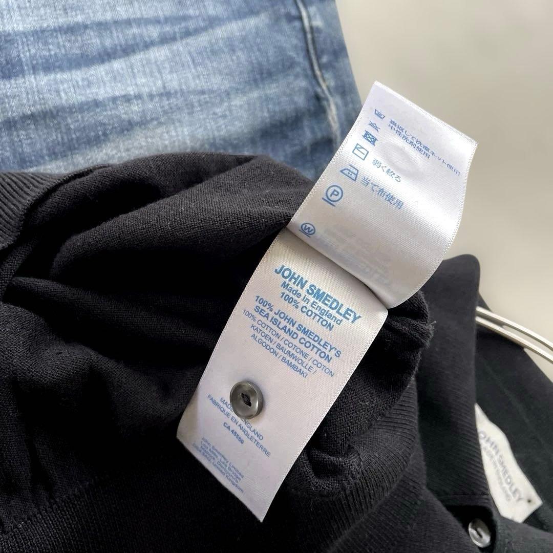 未使用　JOHN SMEDLEY シーアイランドコットン　ニットポロシャツ