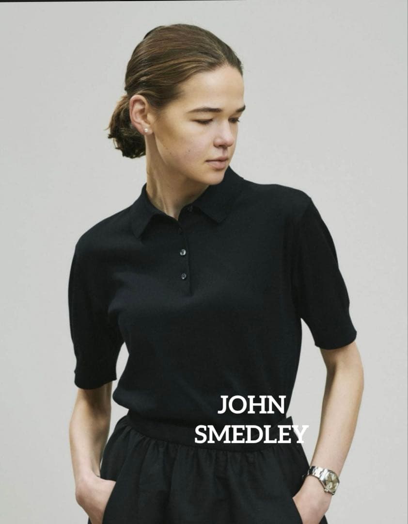未使用　JOHN SMEDLEY シーアイランドコットン　ニットポロシャツ