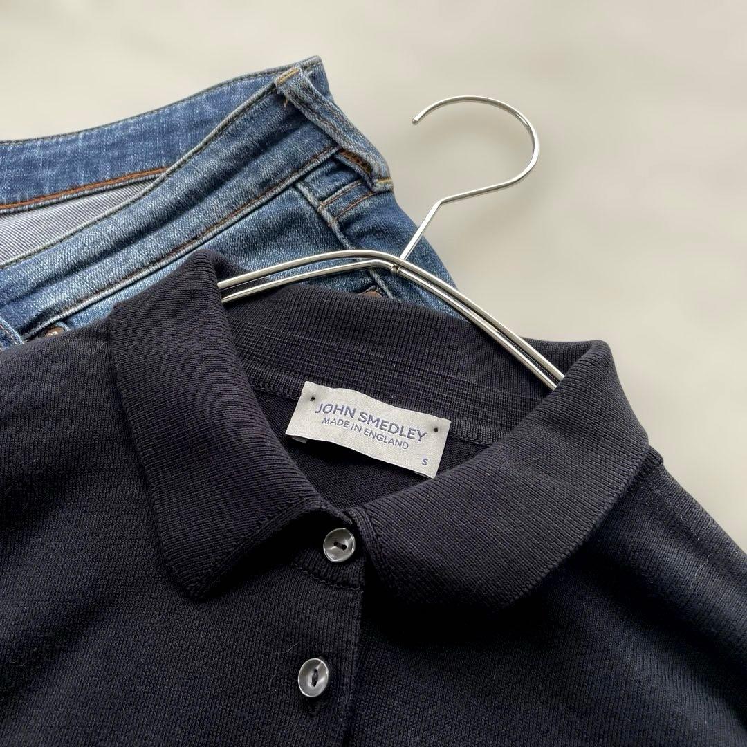 未使用　JOHN SMEDLEY シーアイランドコットン　ニットポロシャツ
