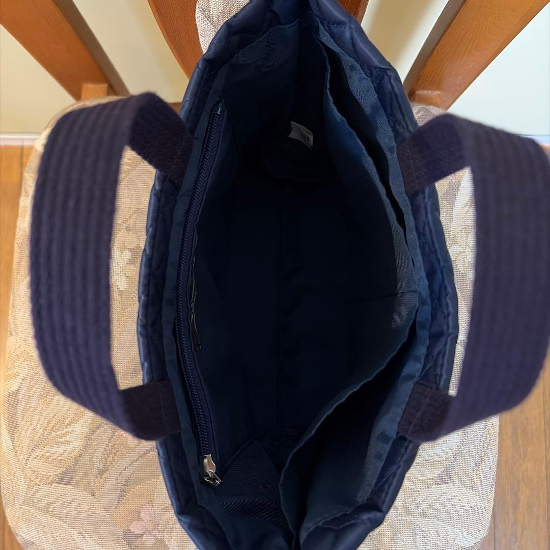 ネイビー刺繍トートバッグ