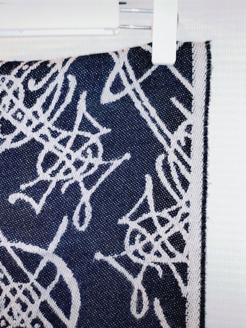 Vivienne Westwood グレー ブラック マフラー　オーブ　ロゴ総柄