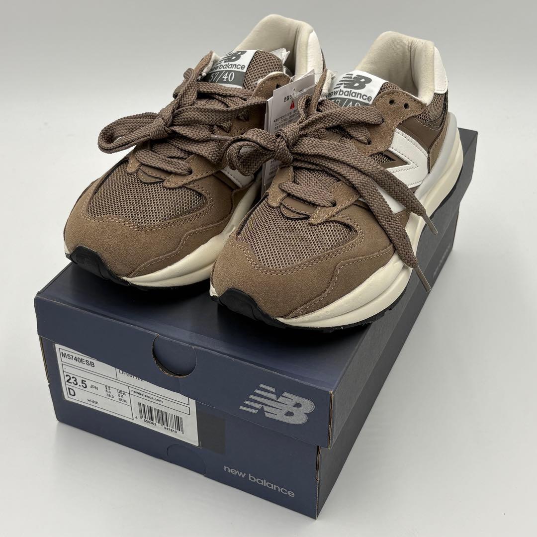New Balance M5740 スニーカー ブラウン Dサイズ