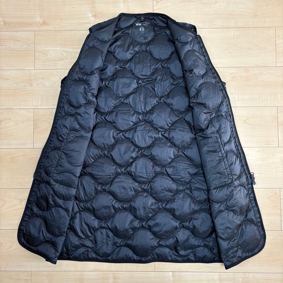 【美品】UNIQLO× Theoryウルトラライトダウンロングベスト L