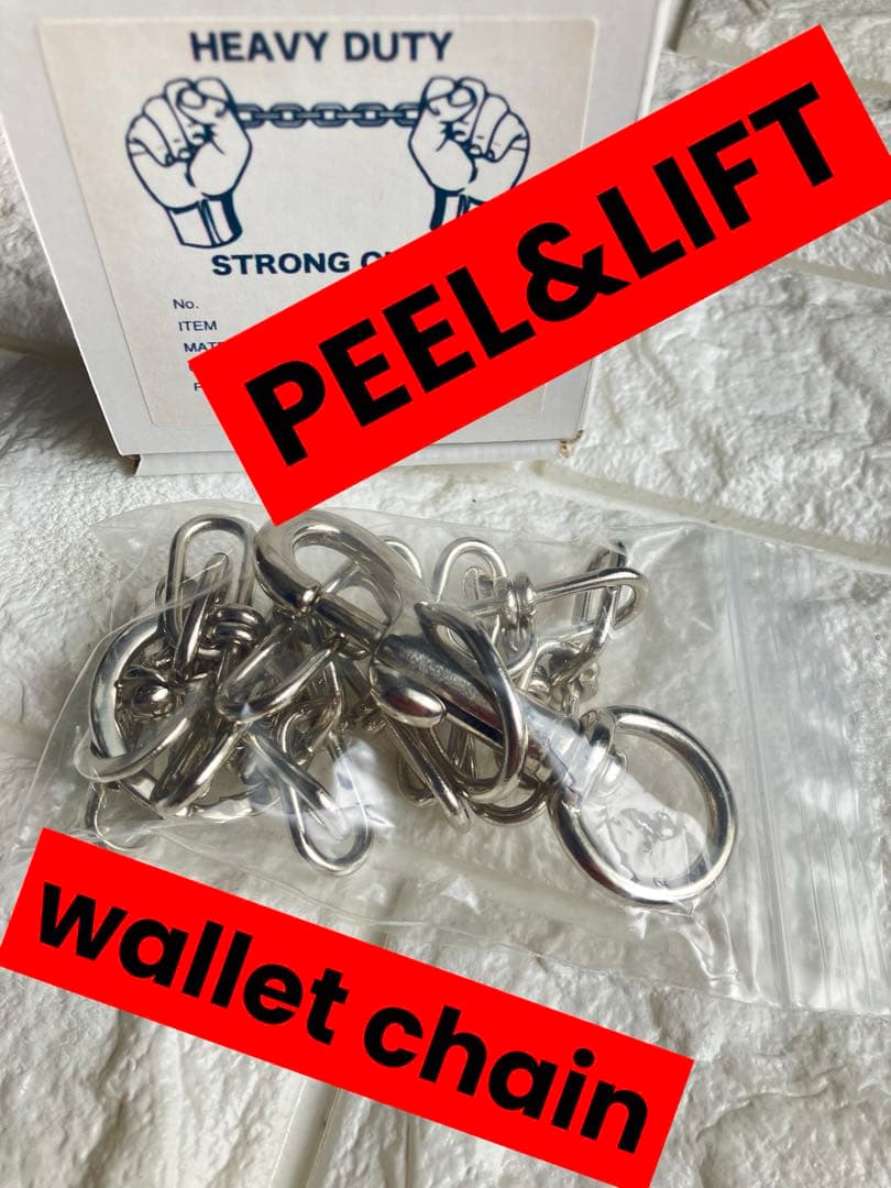 新品未使用 PEEL&LIFT nickel wallet chain