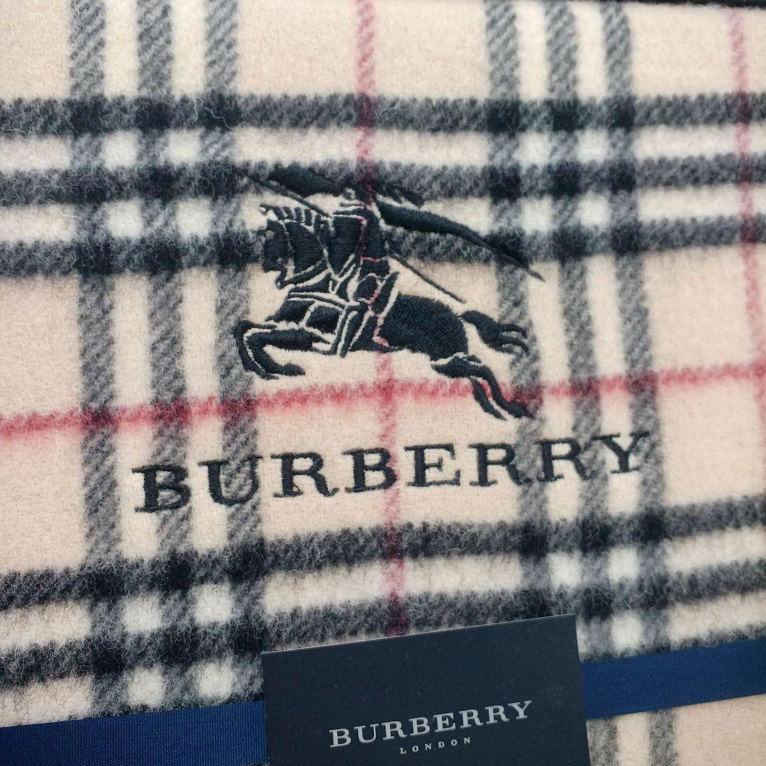 新品未使用☆BURBERRY ひざ掛け ストール ノバチェック ウール100%