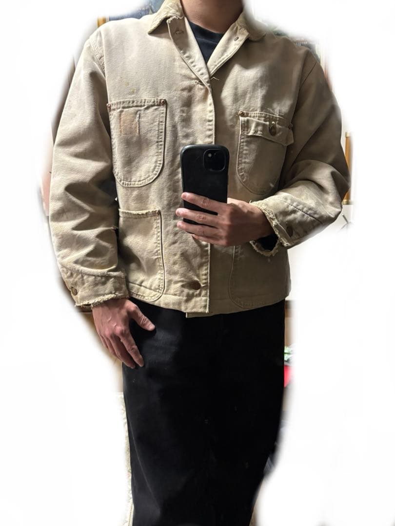 【短丈】カーハート チョアコート 40 M 襤褸 70s