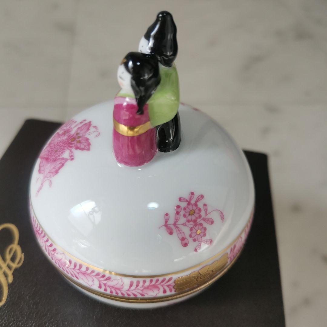 ☆希少☆銀座和光 ヘレンド ひな小筺 ボンボニエール