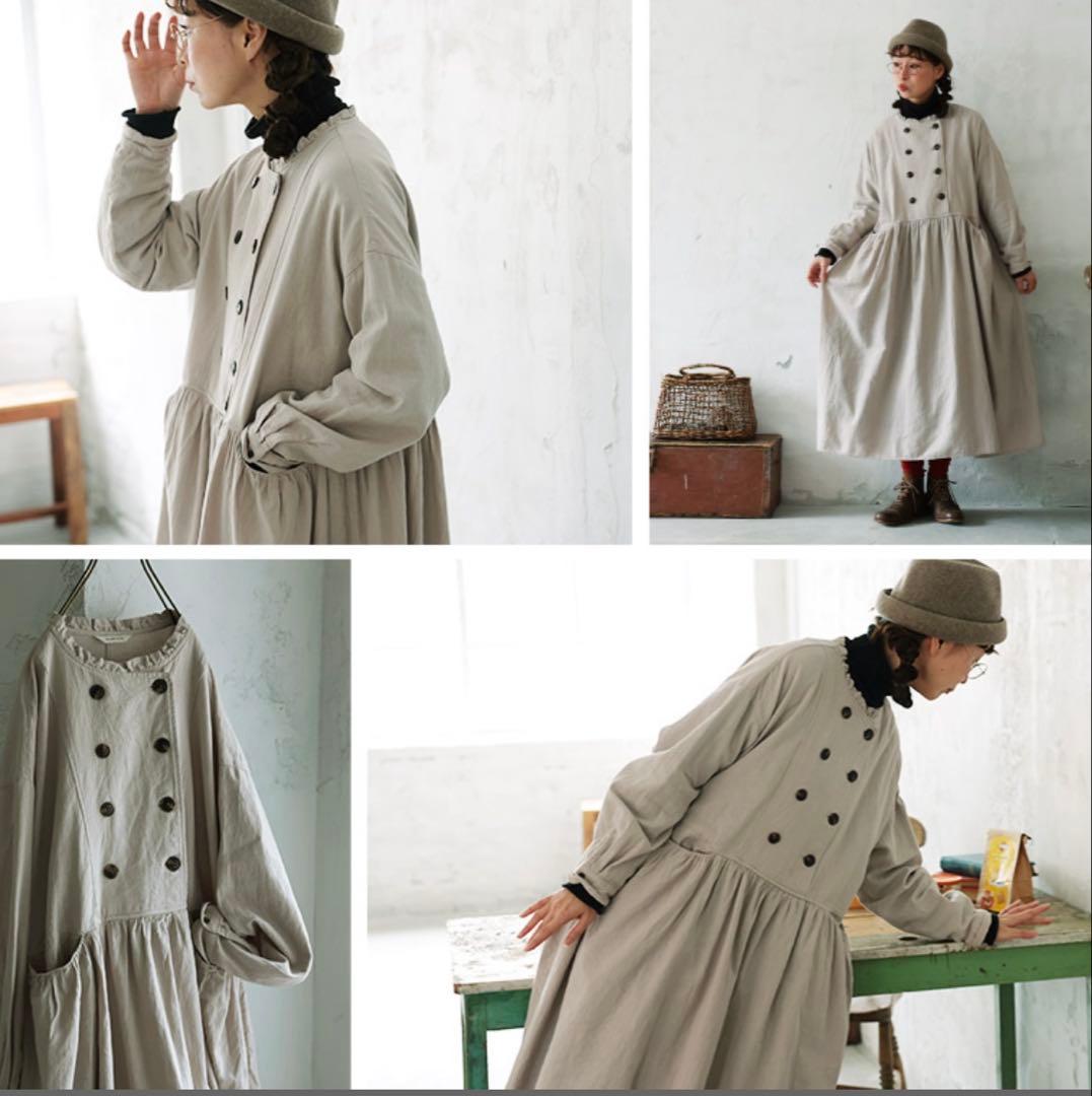 新品未使用 soulberry ボタン付きグレーワンピース Lサイズ