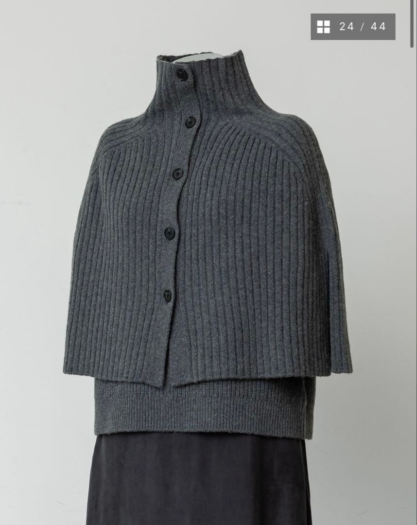 crewre ケープレイヤードVネックベスト long