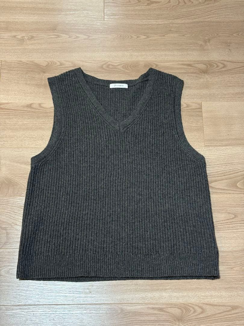 crewre ケープレイヤードVネックベスト long