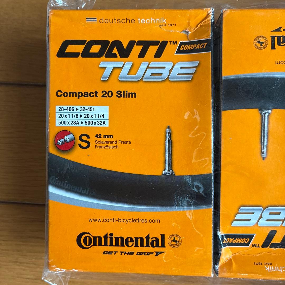 新品 ミニベロ用406タイヤ&チューブ 2本セット　シュワルベ　コンチネンタル